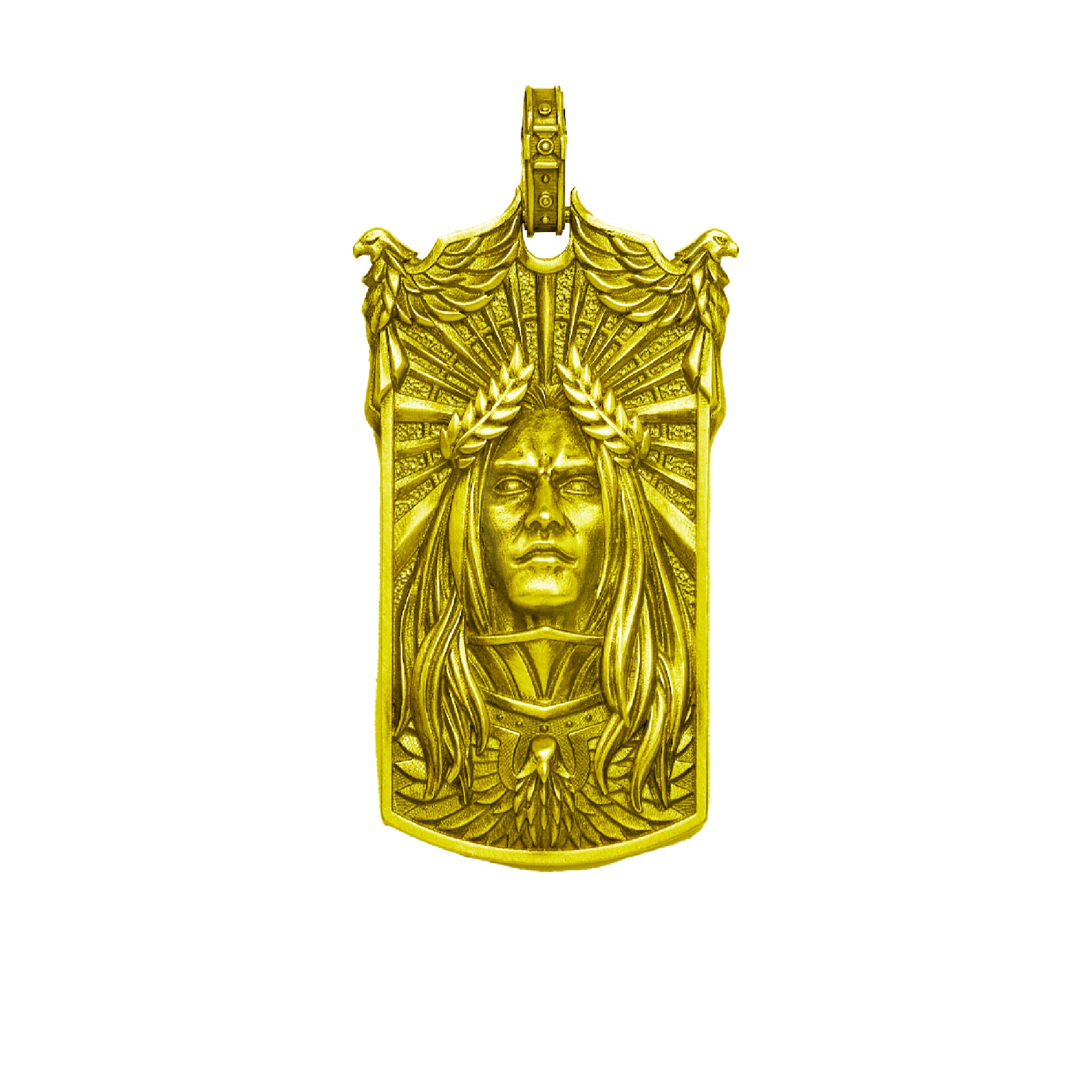 Starforged Imperator Magnifica Pendant Gold Sterling Silver Necklace Emperor of Mankind